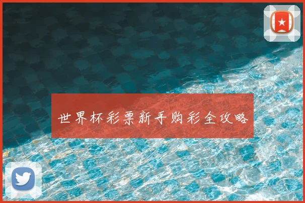 世界杯彩票新手购彩全攻略